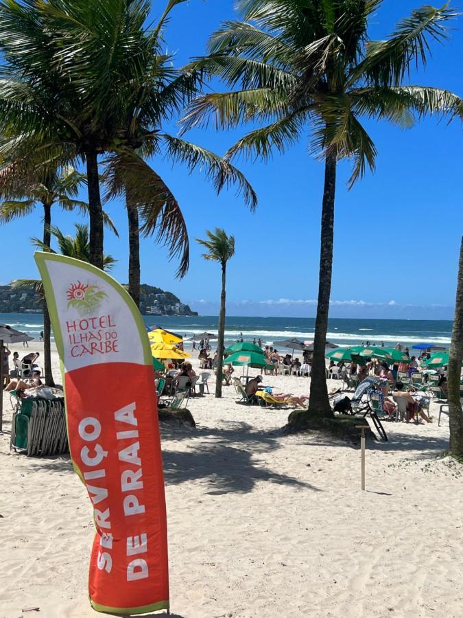 Hotel Ilhas Do Caribe - Na Melhor Regiao Da Praia Da Enseada Guarujá Kültér fotó